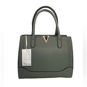 Alyssa Handbag Vegan Leather Handle & Shoulder